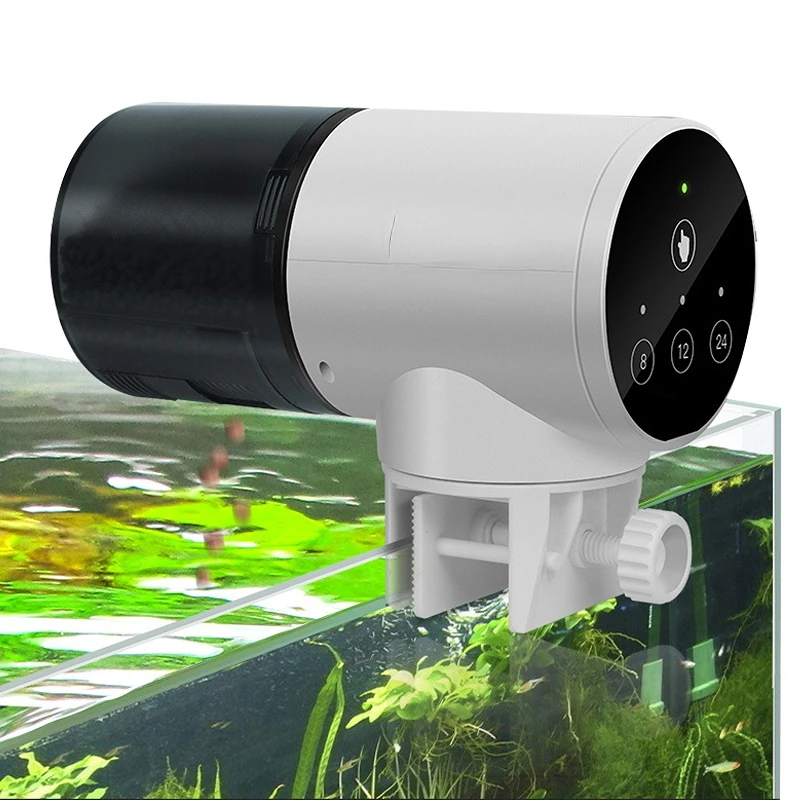 Automatic Fish Feeder Digital Tank Aquarium  Tanks Accessories Electrical Plastic Timer  LED Display Feeding Dispenser