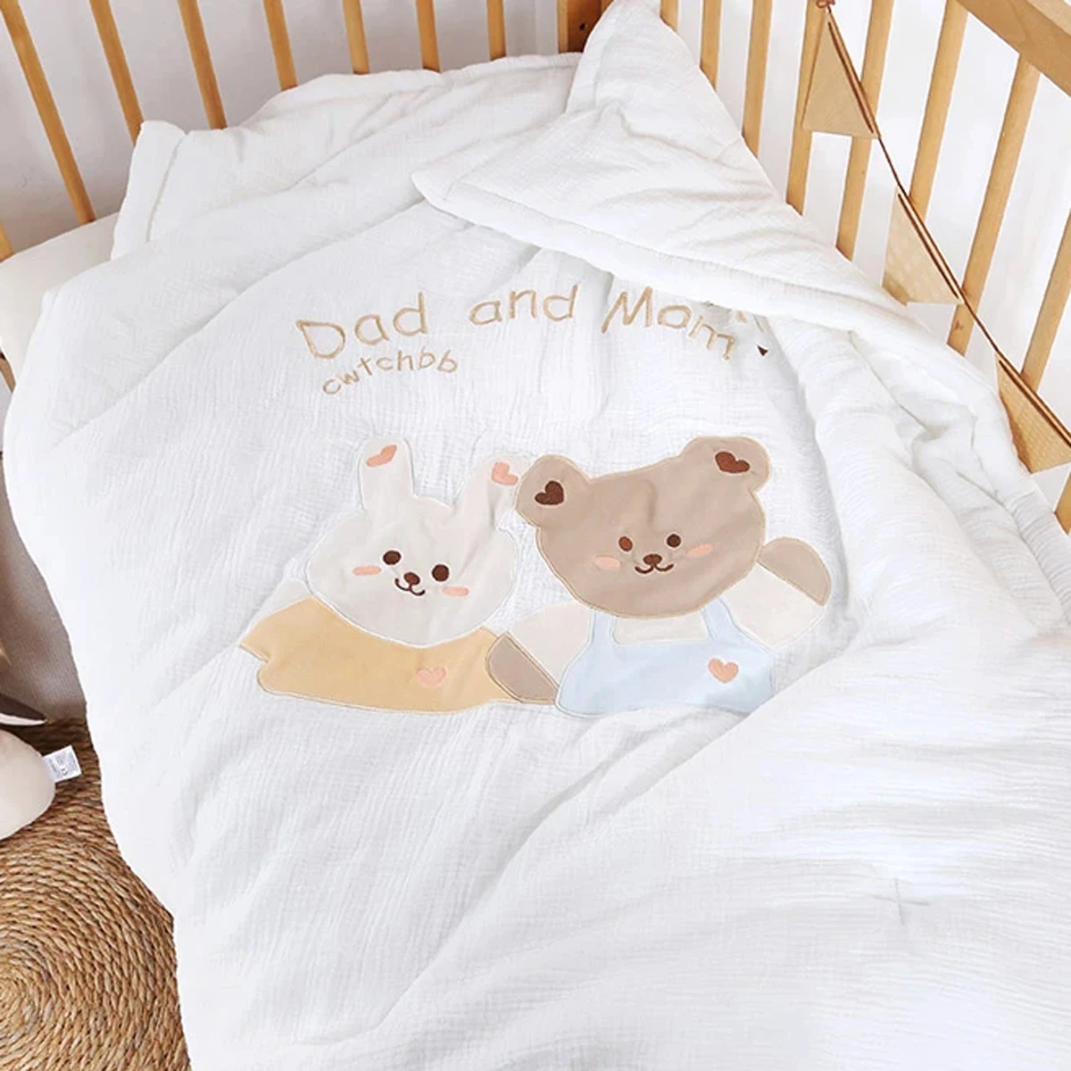 Baby Blanket Spring and Autumn Pure Cotton Baby Gauze Blanket Kindergarten Air Conditioning Four Seasons Universal DF14