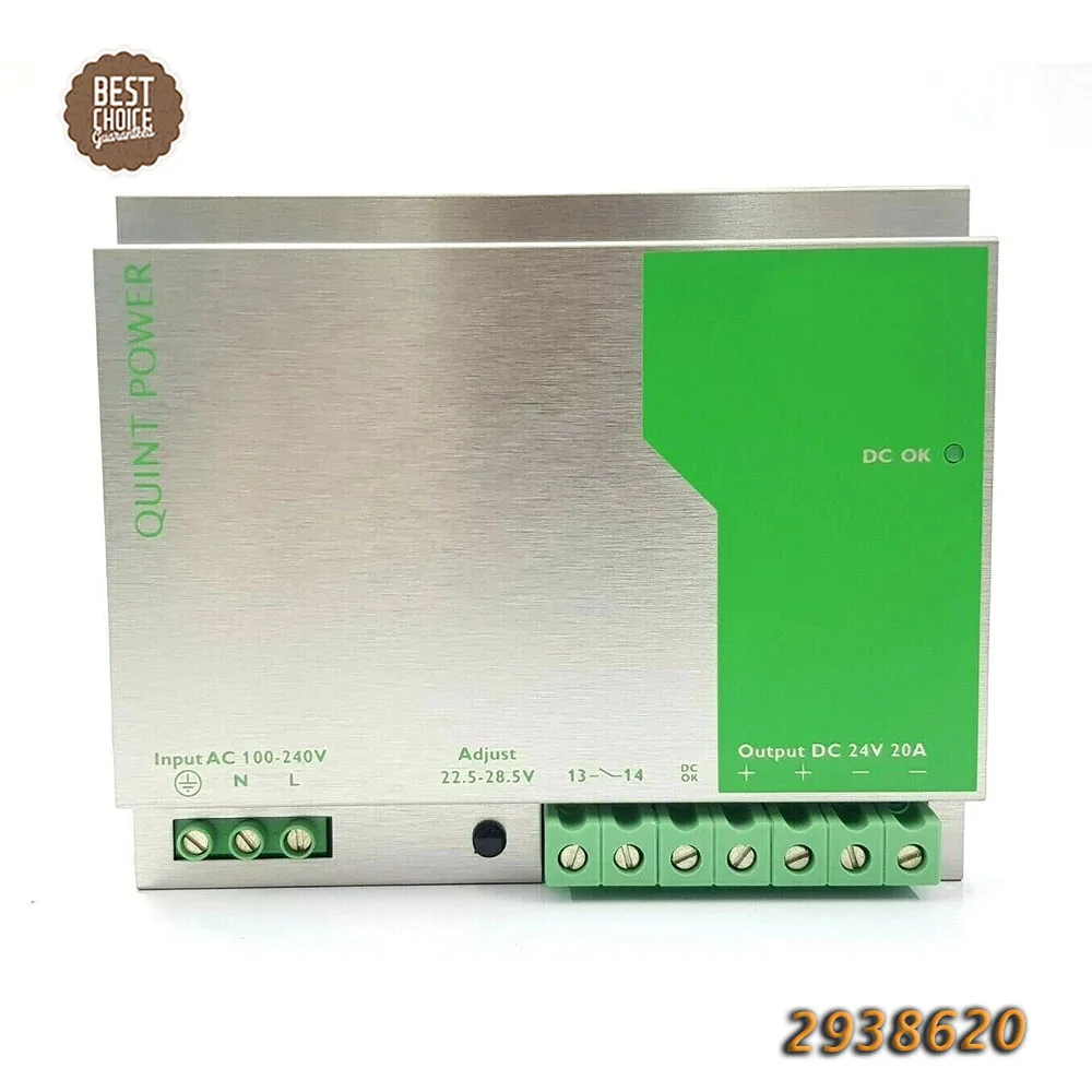 

2938620 QUINT-PS-100-240AC/24DC/20 quint мощность 24VDC/20A для импульсного источника питания Phoenix, быстрая доставка, высокое качество