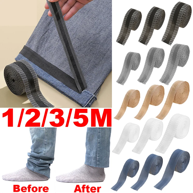 1/3/5M Self Adhesive Pants Paste Tape for Trousers Legs Edge Shortening