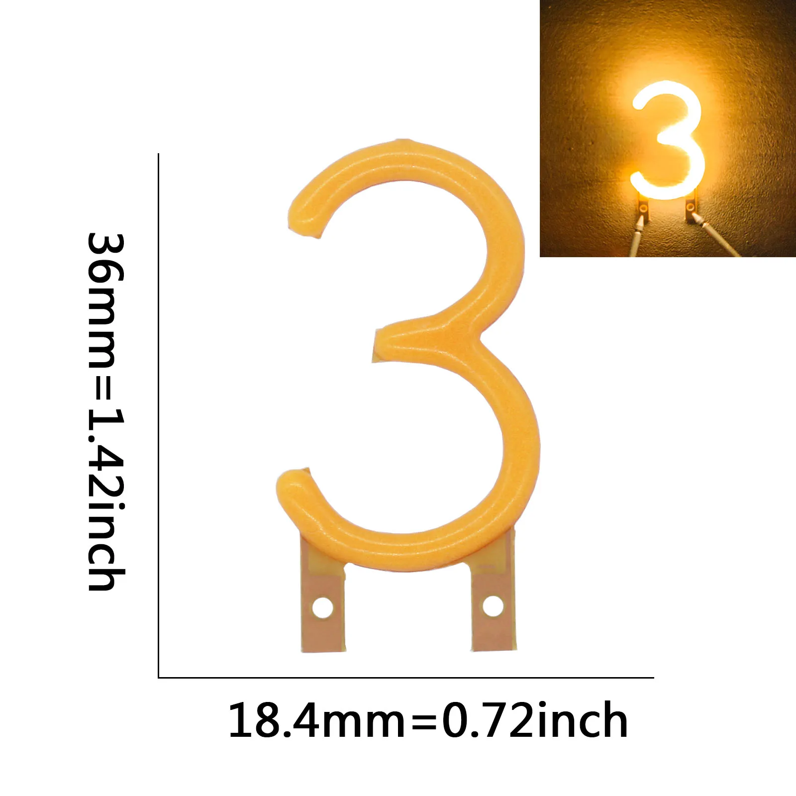 thumbnail image 1 of LED COB Edison DC 3V LED flexible Número de LED Filamento Vela Diodos Decoración de fiesta navideña Accesorios de bombilla DIY, 1 of 5
