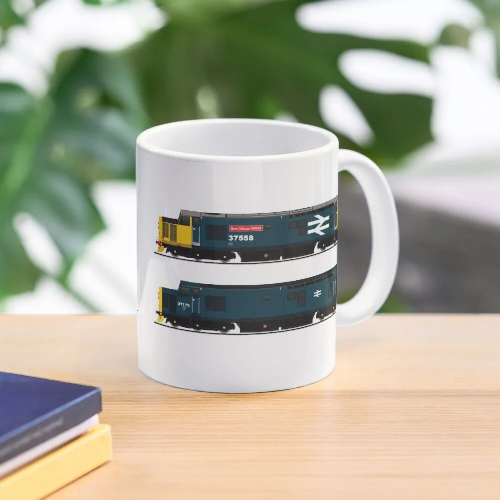 

CLASS 37 LOCOMOTIVES Coffee Mug Anime Cups Ceramic Cups Creative Travel Mug