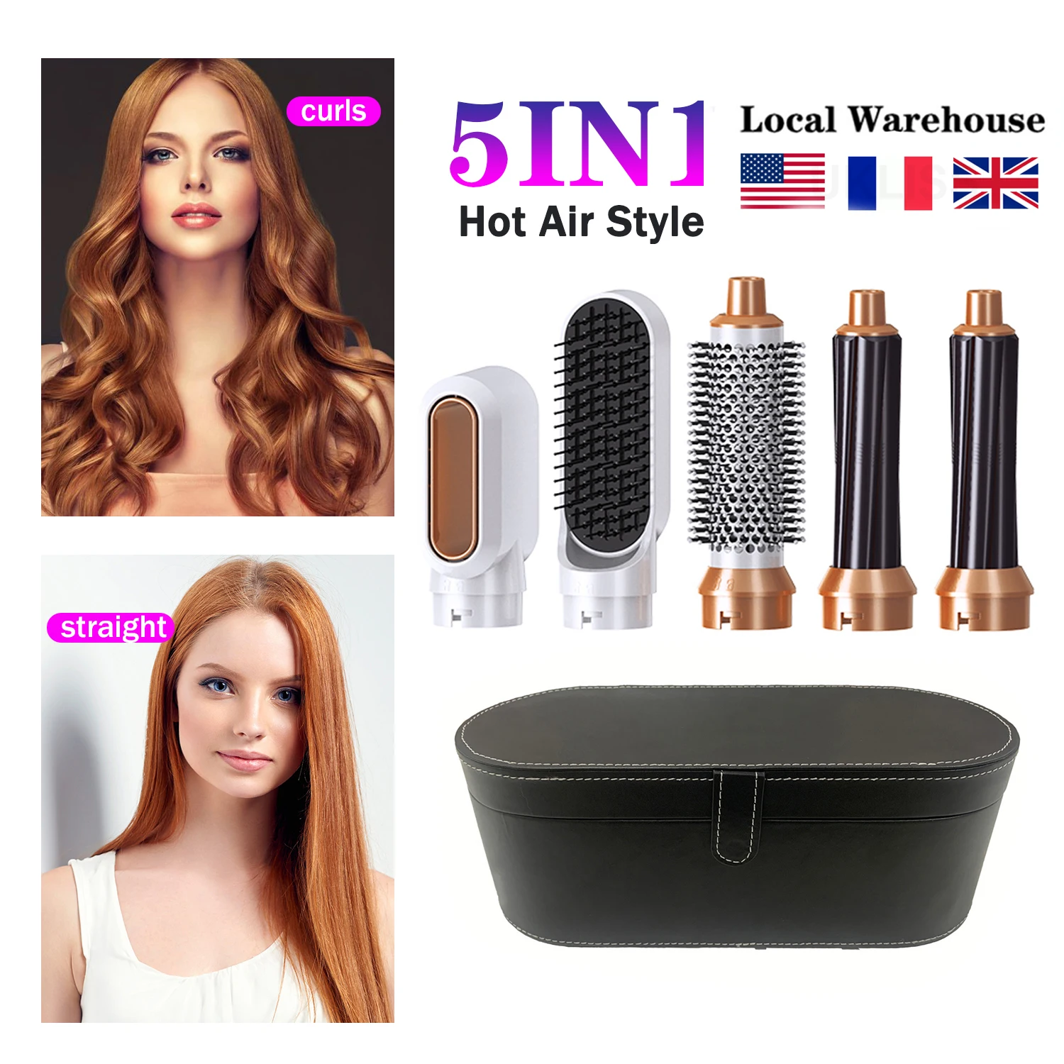 Hair Style Styler 5 In 1 Hair Brush,Hair Curler,Multifunctional Hair Dryer  Styling Tool Hair Styler at Rs 480/piece, Hair Curlers in New Delhi