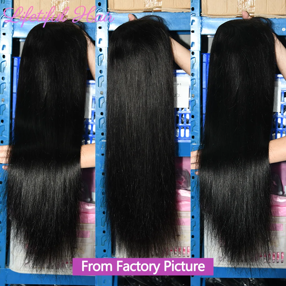 Lace Front Wig 28 inch 13x4 Straight Lace Frontal Human Hair Wig 30 inch Glueless Human Hair Wigs For Women 10A Cheap Brazilian Raw Wigs