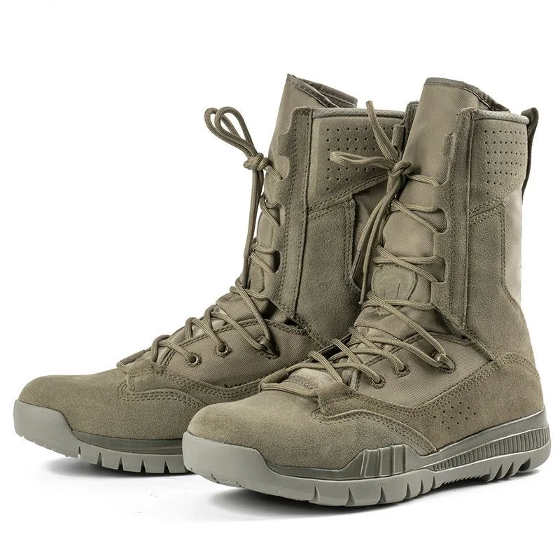 2023 New Military Tactical Training Man Army Green Combat Boots Mens