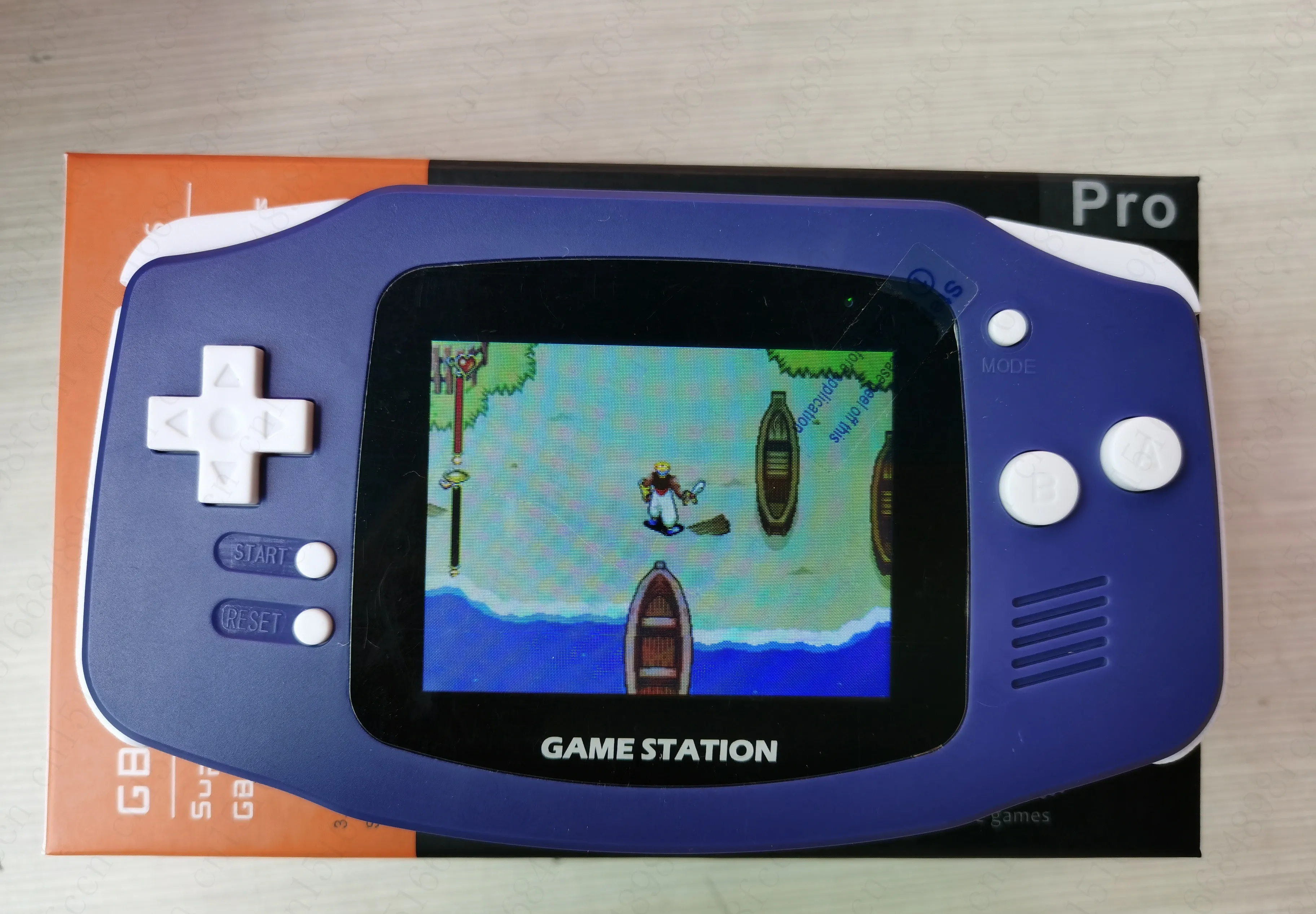 5180 Games 3 Inch Retro Handheld Game Console Player with 3 Emulators for Genesis for Nes for GBA  Support TF Card Save&Load