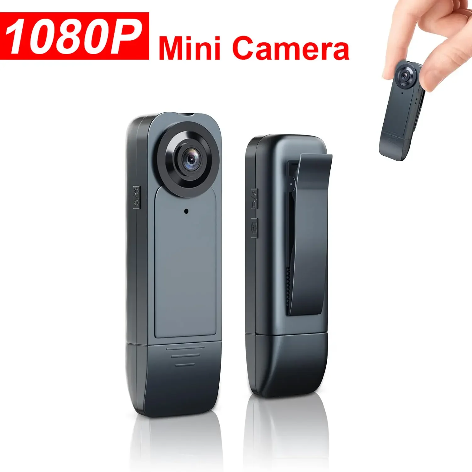 Mini Câmera de Corpo com Clipe Atualizado Pequeno Pessoal Vestível Câmera Usada no Bolso Bicicleta Ciclismo Casa Segurança do Escritório 1080p