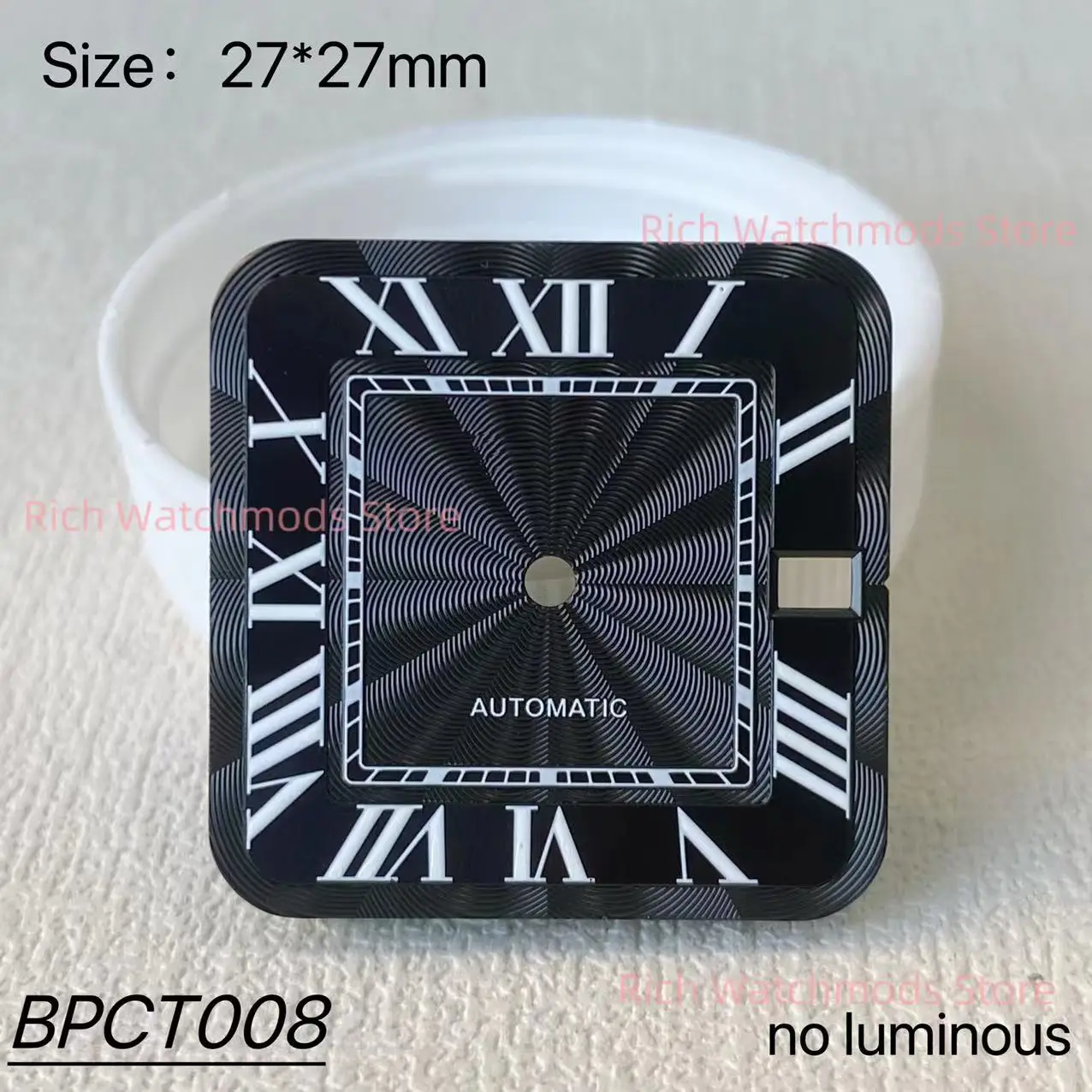 27MM S Logo Santos Customized Dial Men's Watch Accessory