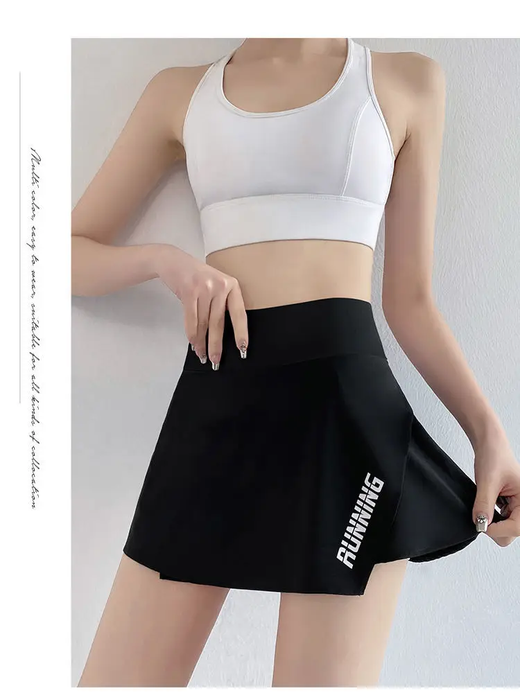 

Golf Women's Summer Pants Skirt Color Block High Waist Lifting Hips Quick Drying Breathable Sports Short Skirt