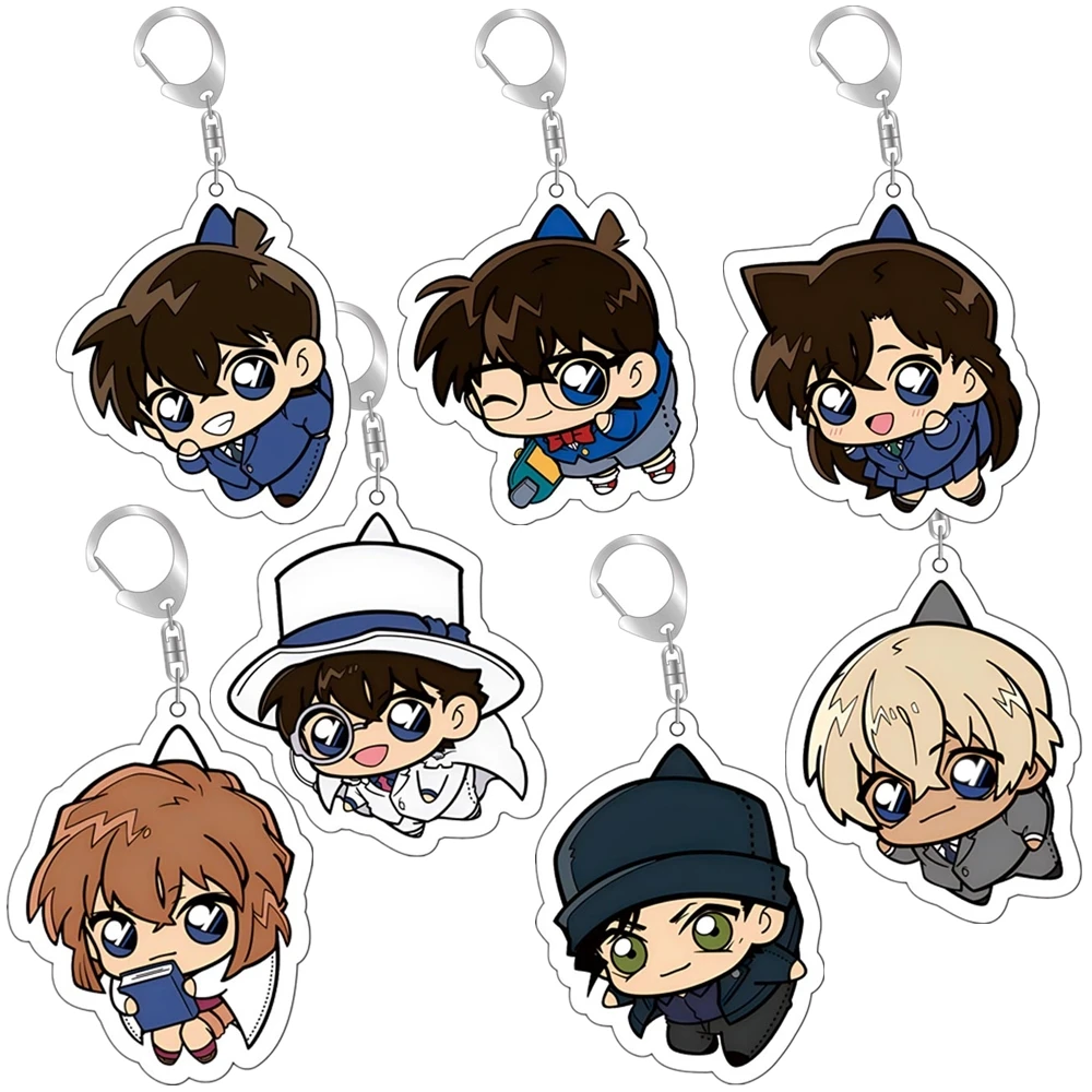 Anime Ornament Detective Conan Case Closed Edogawa Shinichi Kudo Rachel Moore Akai Shūichi Keychain Accessories Cosplay Pendant Gift