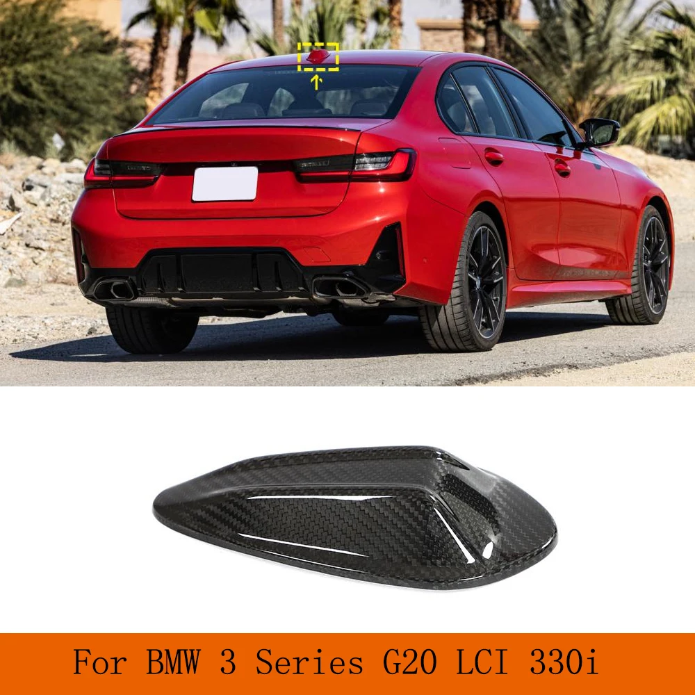 

Car Shark Fin Antenna Trim for BMW 3 Series G20 LCI 2022-2023 Dry Carbon Roof Antenna Cover Decoration Antenna Cover Cap