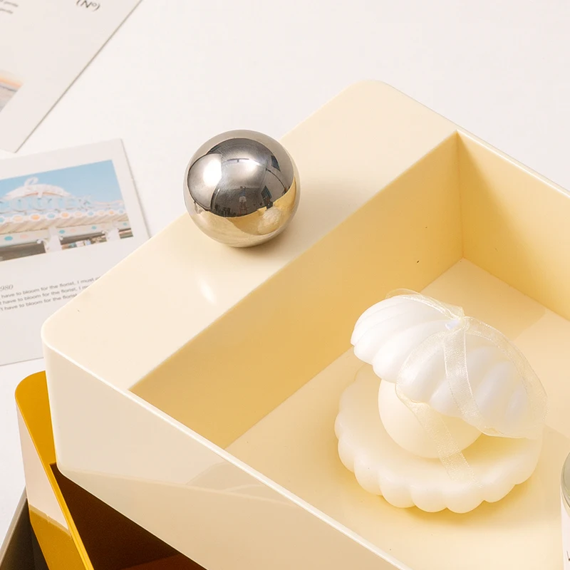 EpeiusHome 노르딕 회전식 보관함, 다층 드레서 화장품, 스킨 케어 립스틱, 쥬얼리 잡화