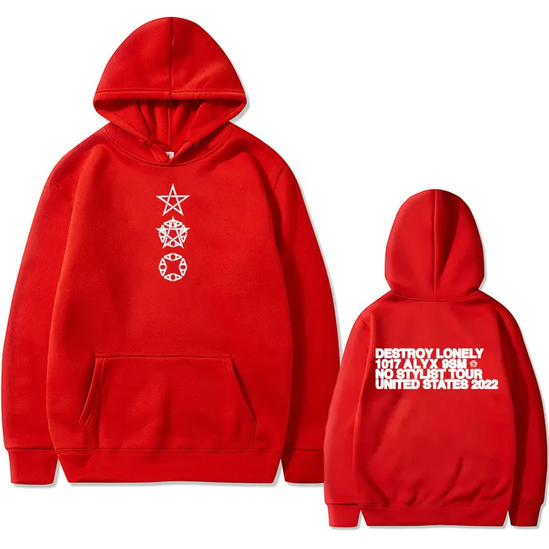 Rapper Destroy Lonely Alyx Graphic Hoodie Men's Oversized