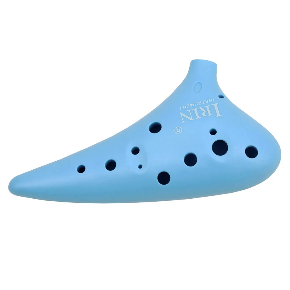 IRIN 12 Hole Pottery Flute ABS Plastic Ocarina Musical Instrument With Carrying Bag Accessories For Music Lover and Beginner