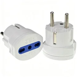 Universal Italy to EU Type - F Plug Adapter - European Travel Power Converter