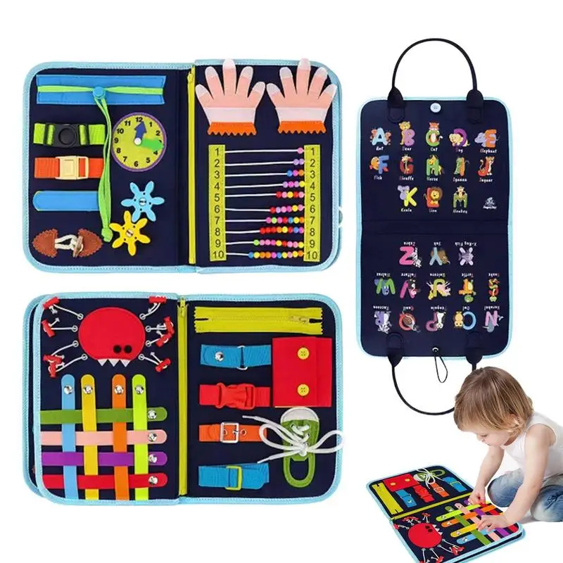 

Activity Board Busy Book Preschool Educational Learning Toys Sensory Toys for Babies Fine Motor Skills great Gift for kids