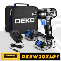 【World Premiere】DEKO 20V MAX Cordless Brushless Wrench 350N.m High Torque Electric Impact Wrench Power Tools (DKBW20XL01) 1