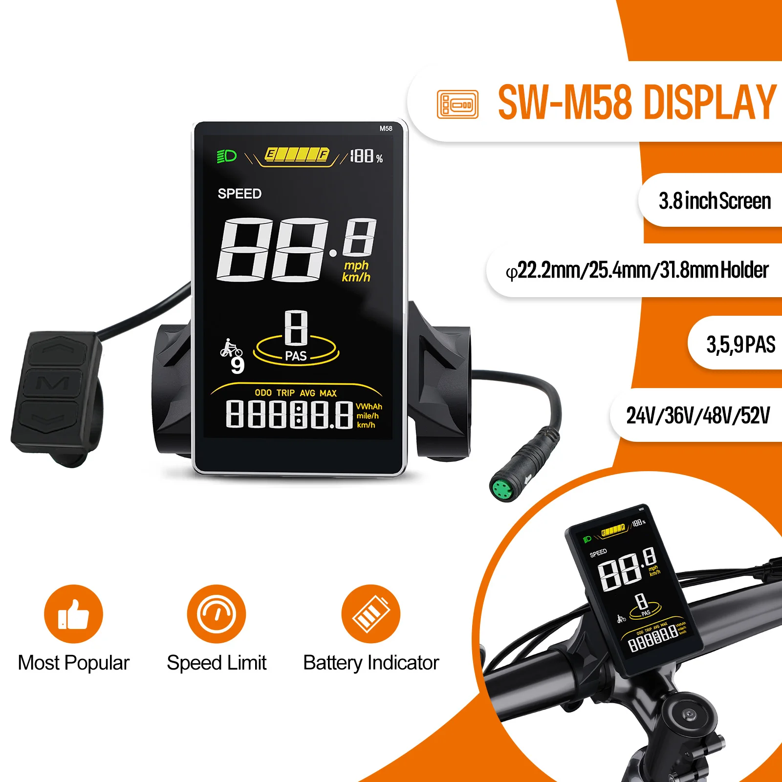 Bafang - contrôleur de moteur pour vélo électrique bafang 1000W, 48V