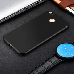 Ultra Thin Matte Soft TPU Silicone Slim Cover for Redmi 4A (Black)