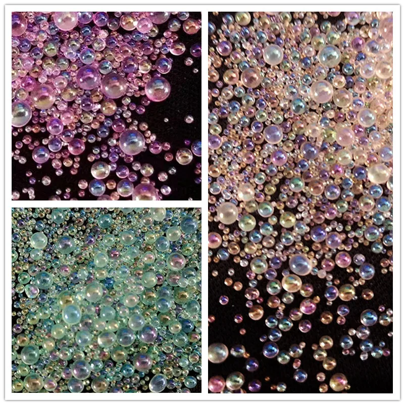 Tcst023 Mix 13mm Mini Bubble Beads Colorful Glass Bead For Diy