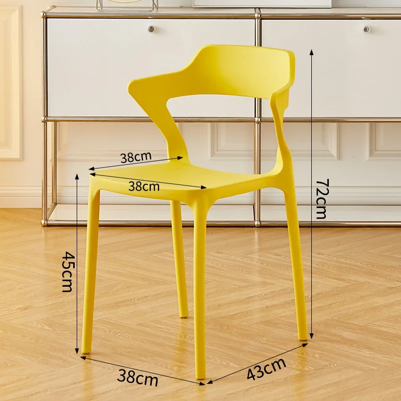 

HH548 plastic home back dining table and thick casual otel negotiating
