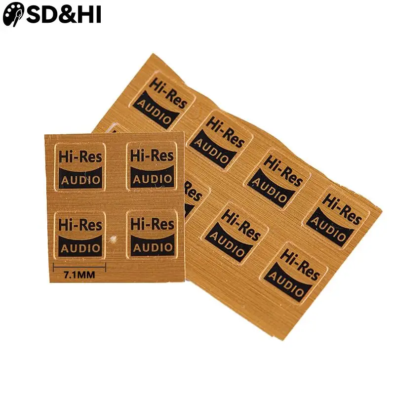 10Pcs Adesivi Adattatore Audio Hi-Res Per Walkman/Fiio/Iriver/Cayin Mp3 Tutti I Dispositivi Hifi Adesivi Per Auricolari Audio 7.1 X7.1Mm