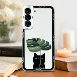 Charming Cartoon Cat Shockproof Phone Case - Durable & Stylish Cover - Galaxy S25Plus (-1)