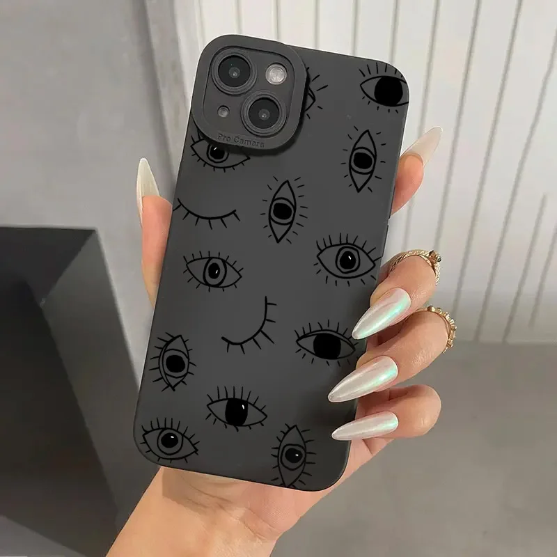 Colorful Eyes Soft Matte Phone Case Cover