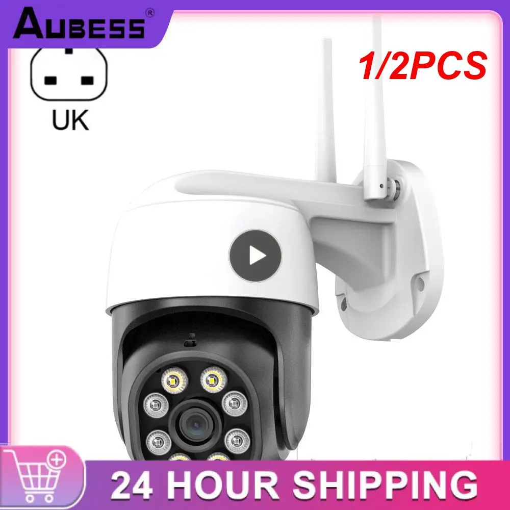

1/2PCS PTZ Wifi IP Camera 4K 8MP Outdoor 4X Digital Zoom Security CCTV Camera 1080P AI Detect Auto Tracking P2P Wireless