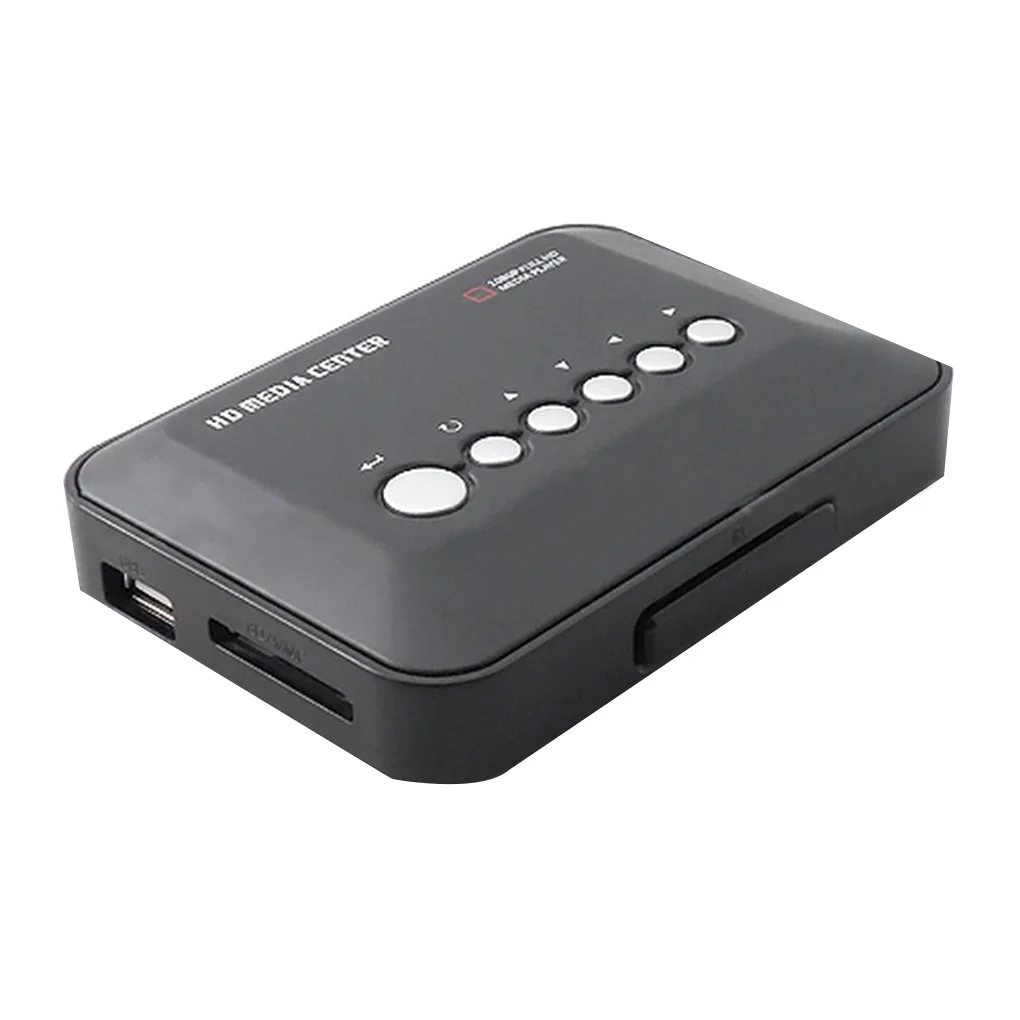 

Mini Full HD1080P MKV HDD HD Media Player Center HD AV VGA USB SD MMC Remote Controller Player US Plug