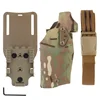 Tactical Pistol Holster G17 Gen4 G19 with X300 X300U Flashlight Quick Release Drop Leg Holsters Right Hand Airsoft Gun Carry 1