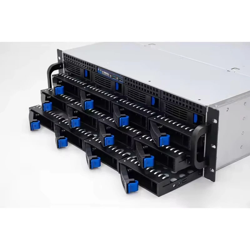 3U 16베이 랙마운트 서버 섀시, 12GB 8643 백플레인, 핫스왑 3.5인치/2.5인치 HDD 지원, EATX/ATX 마더보드, 2U PSU