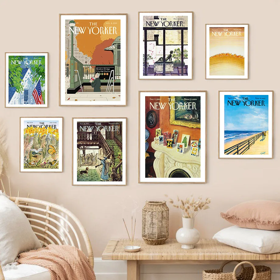 New York City Ballerina Tree Insect Retro Wall Art Canvas Nordic PostersPainting And Prints Pictures For Living Room Decor |