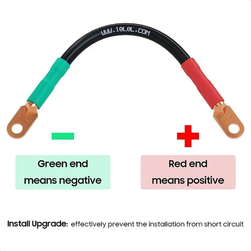 

4 AWG 25 мм 36 в 48 в кабель клеммы аккумулятора положительный отрицательный черный красный шнур Чистая медь кабель аккумулятора для EZGO TXT Golf Cart
