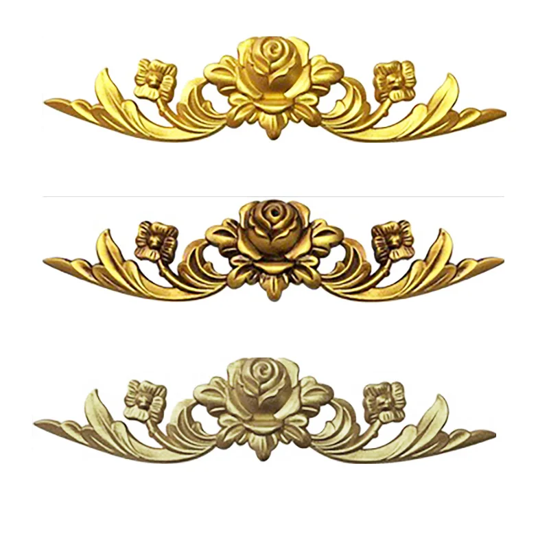 Furniture decorative accessories flower non-wood carving carved applique corner wall applique door furniture wood carving decora