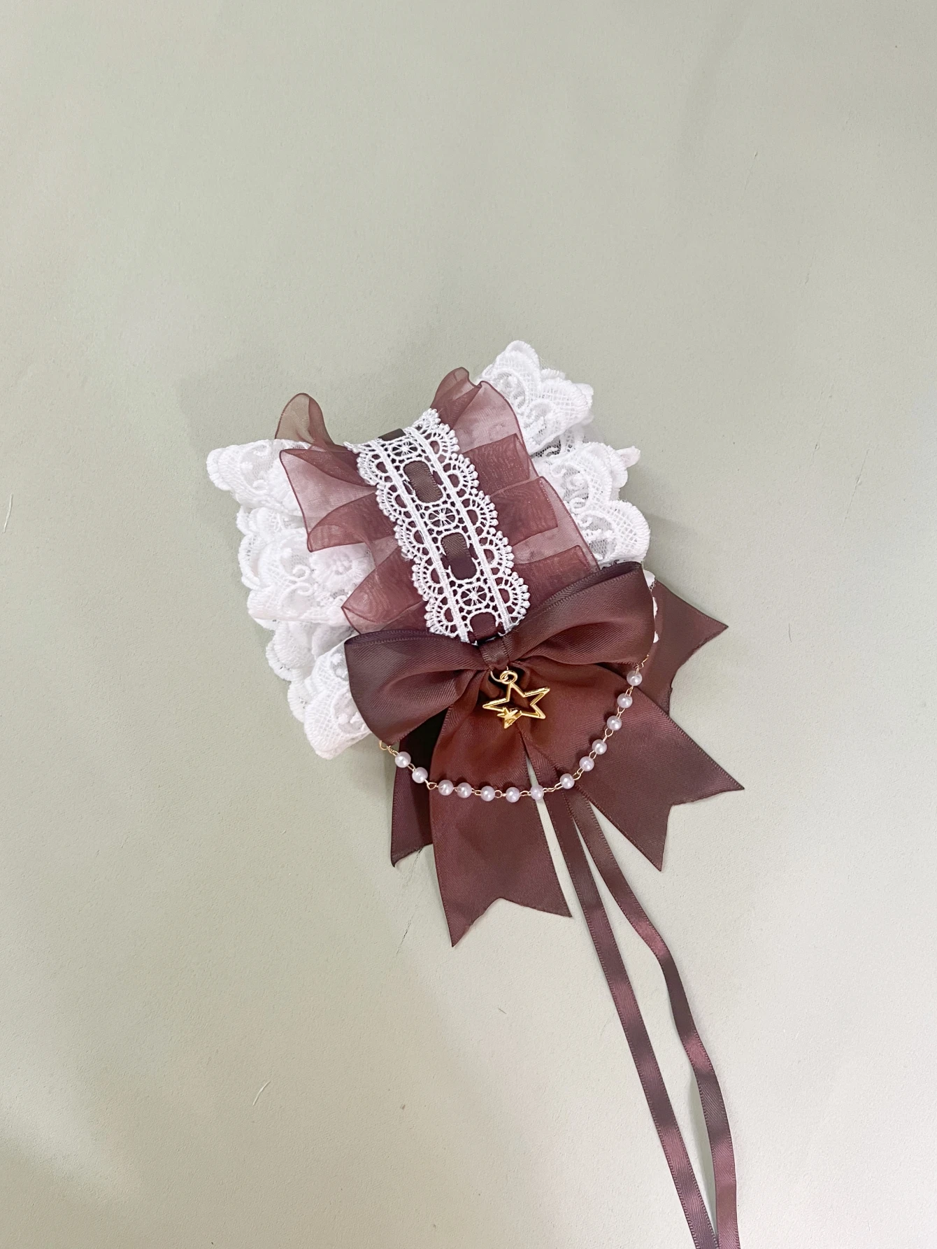 1Pcs Frauen Nette Spitze Gothic Lolita Stirnband Kopfschmuck Anime Maid Cosplay Haar Zubehör Headwear Kopfschmuck Haar Clips – Detail 4