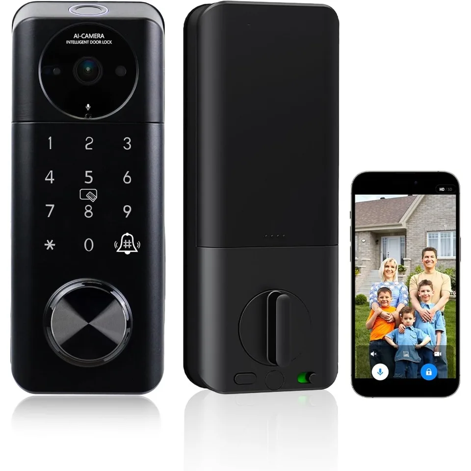 Smart Video Door Lock with WiFi Camera Control
