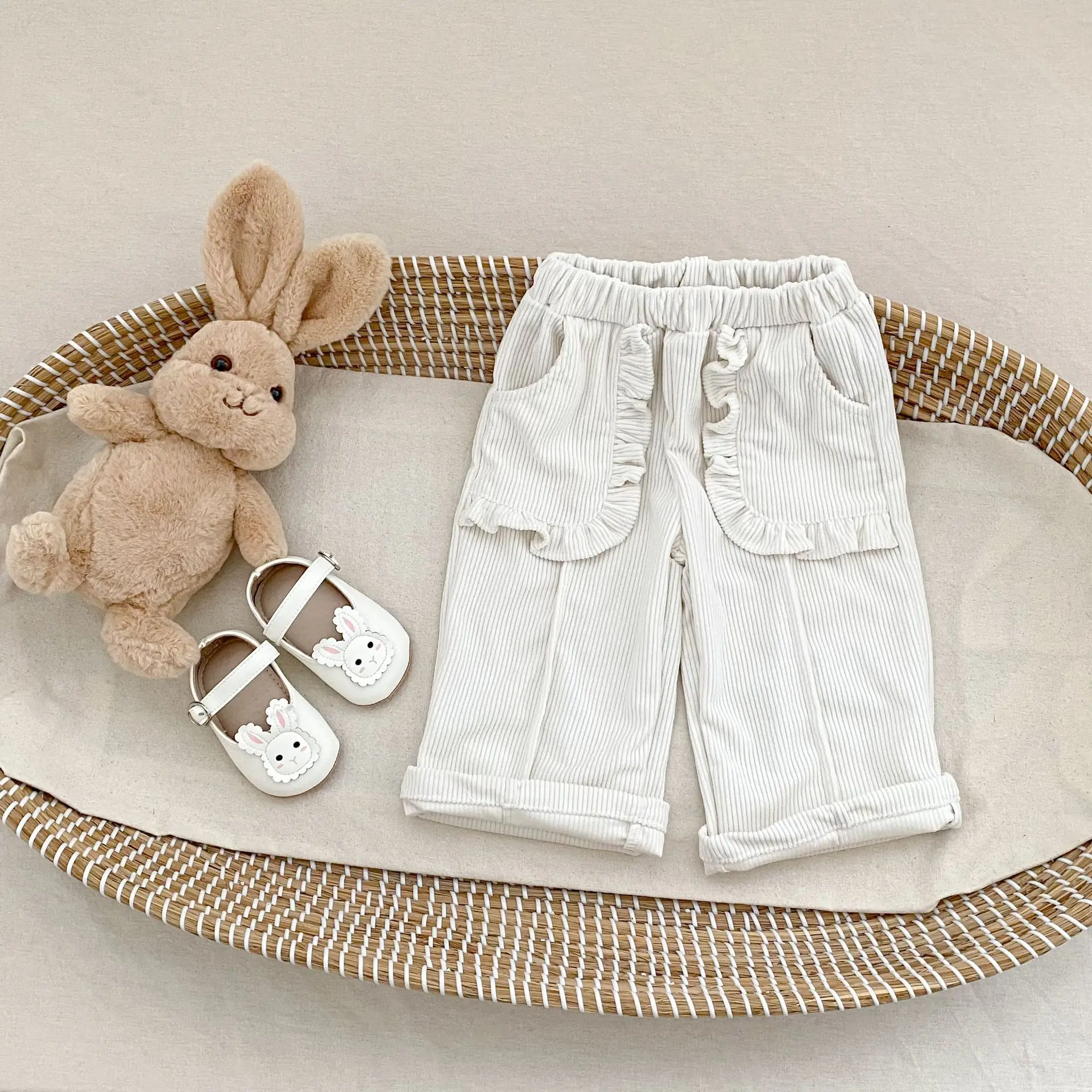 2025 Autumn New Baby Girl Corduroy Pants Children Loose Trousers Infant Girls Sweat Pants Kids Toddler Casual Pants 3 2025 Autumn New Baby Girl Corduroy Pants Children Loose Trousers Infant Girls Sweat Pants Kids Toddler Casual Pants - Image 3