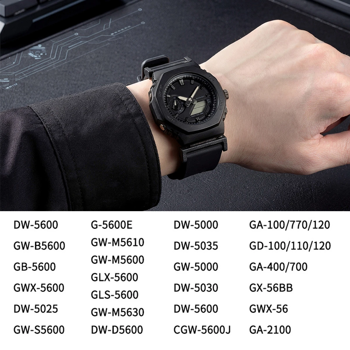 Sport Silicone Watchband - Soft, Durable, and Stylish Bracelet Wrist Strap