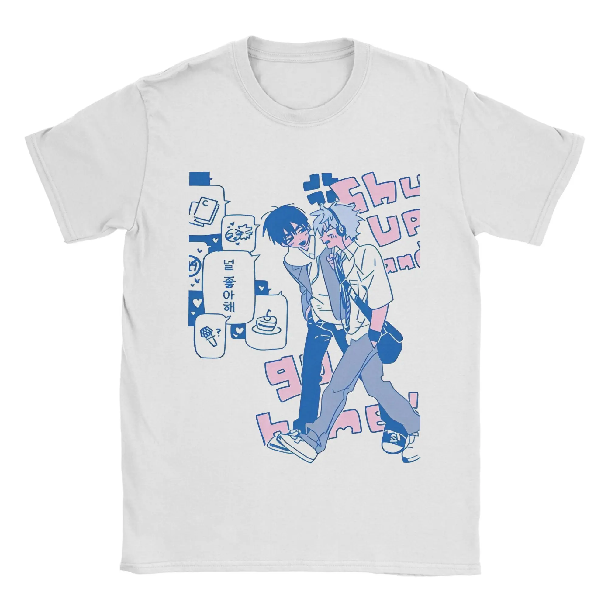 Men's Pure Cotton Vintage Crewneck T-Shirt - Short Sleeve Graphic Tee Gift Idea