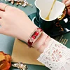 2PCS/Set Women's Watches Fashion Rectangle Leather Band Quartz Watch（Without Box） 3