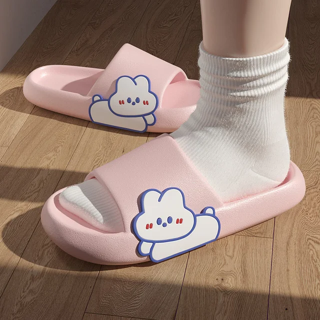 Cartoon Cloud Women Slippers Summer Sandals Men Couples Outside EVA Thick Bottom Non-slip Sole Casual Beach Shoes Home Slipper Indoor Slippers for man Indoor Slippers