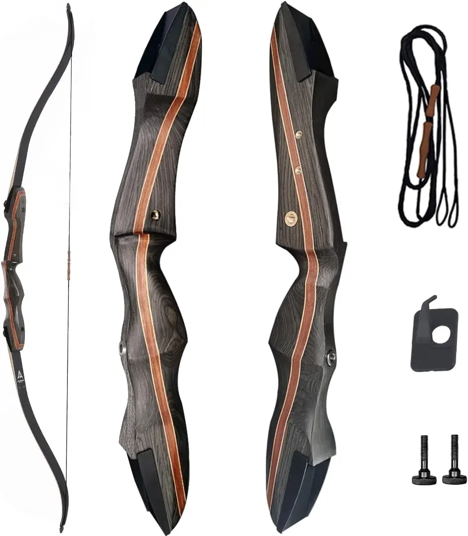Arc Recourbé TOPARCHERY 66 Pouces - Takedown 20-40lbs - Alu/fibre/bois - Neuf