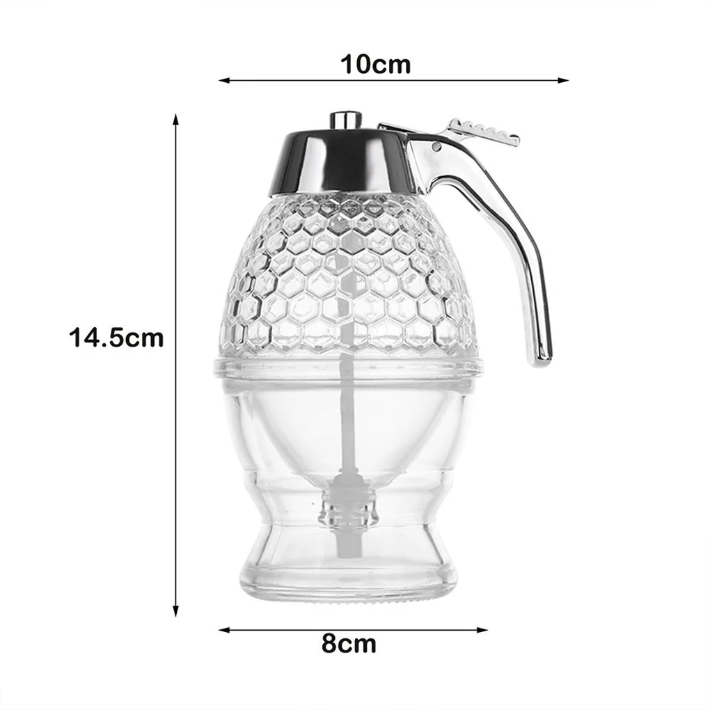 Acrylic Honey Dispenser 200ml Oil-Controlled Baking Juices Storage Pot Kitchen Tools Bee Drip Kettle Accessory