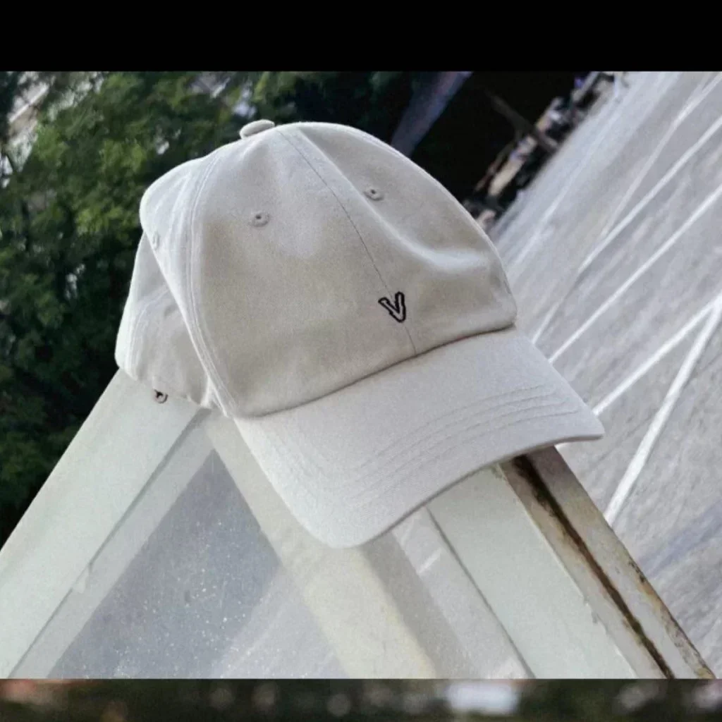 Kpop Idol Kim Tae Hyung Layover Embroidered Cap Baseball Hat