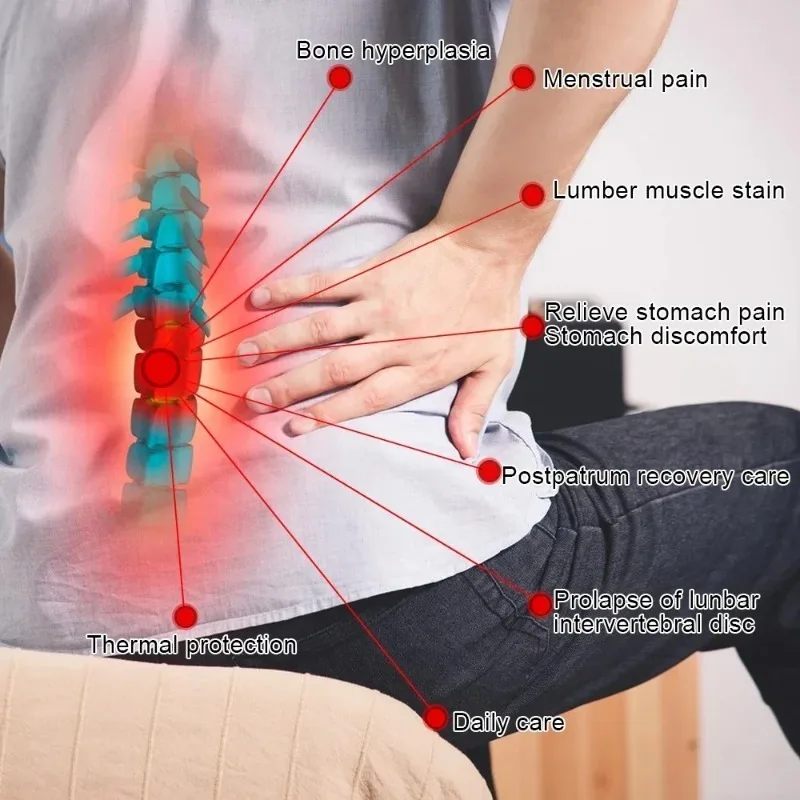 Tourmaline Self-heating Magnetic Therapy Lumbar support belt for Men Women Gym Sports Support Back Relieve Pain