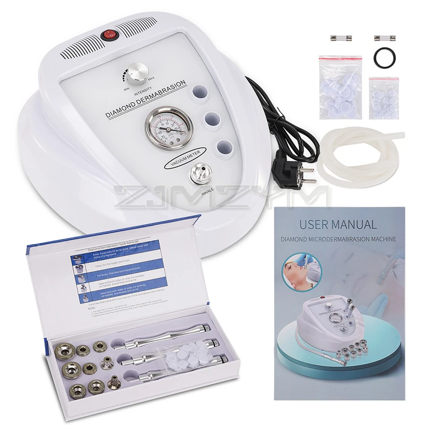 3-in-1 Portable Diamond Microdermabrasion Machine Suction Power Professional Dermabrasion Home Use Facial Skin Care Equipment