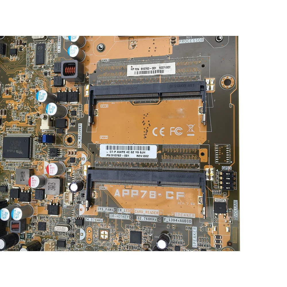 HP TouchSmart 300 APP78CF 510762-002 510762-001 용 오리지널 올인원 마더 보드, 완벽한 테스트, 좋은 품질