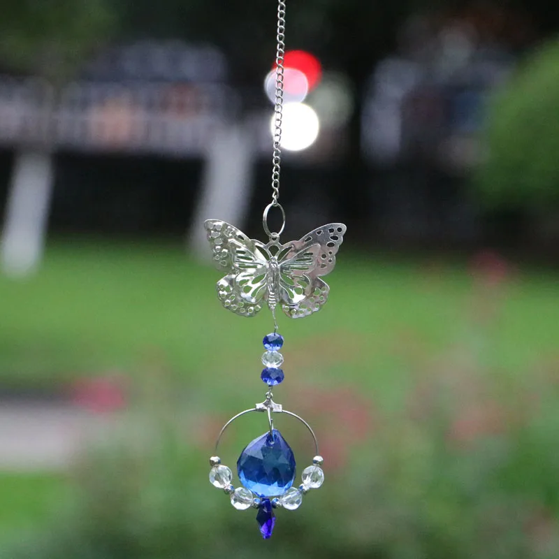 Sun Catcher Crystal Pendant Sun Catchers Window Ornament Butterfly Crystal Prism Suncatcher Rainbow Crystal Pendant Hanging Pendant