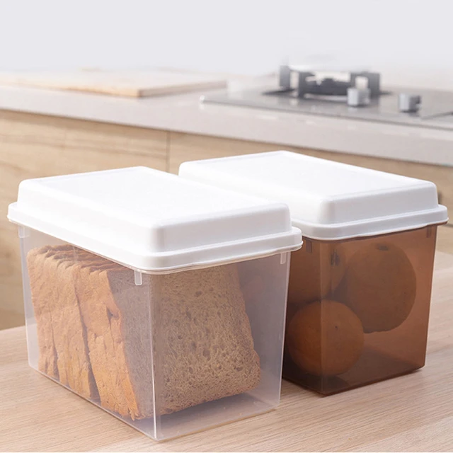 1pc Large Clear Bread Box, Fresh-Keeping Airtight Storage Container For  Bread And Toast, Plastic Bread Keeper, Home Kitchen Supplies